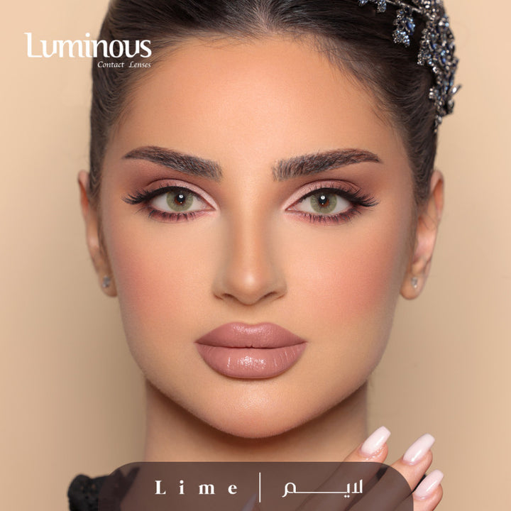 عدسات لومينوس الشهرية لايم - Lime - Diora 