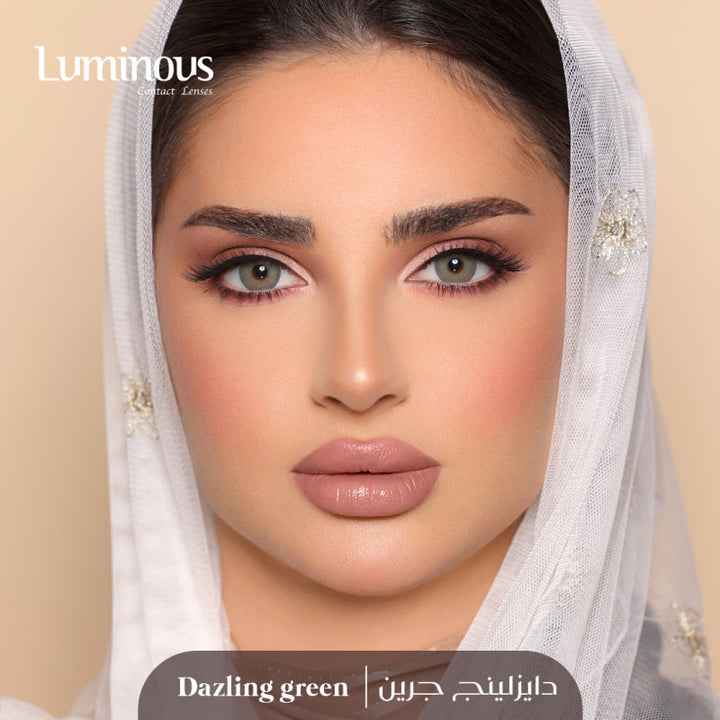 عدسات لومينوس الشهرية دازلينج جرين - Dazzling Green - Diora 