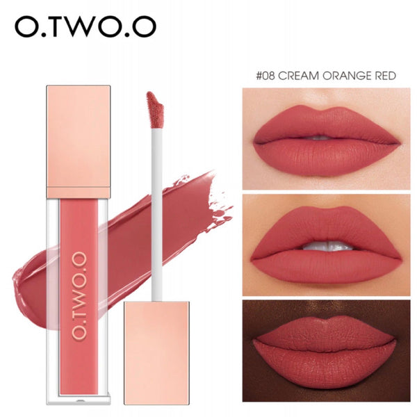 او تو او - روج سائل ثايت جلوس cream orange red 08